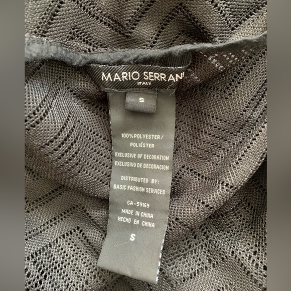 Black Mario Serrani beach dress size S - Picture 7 of 8